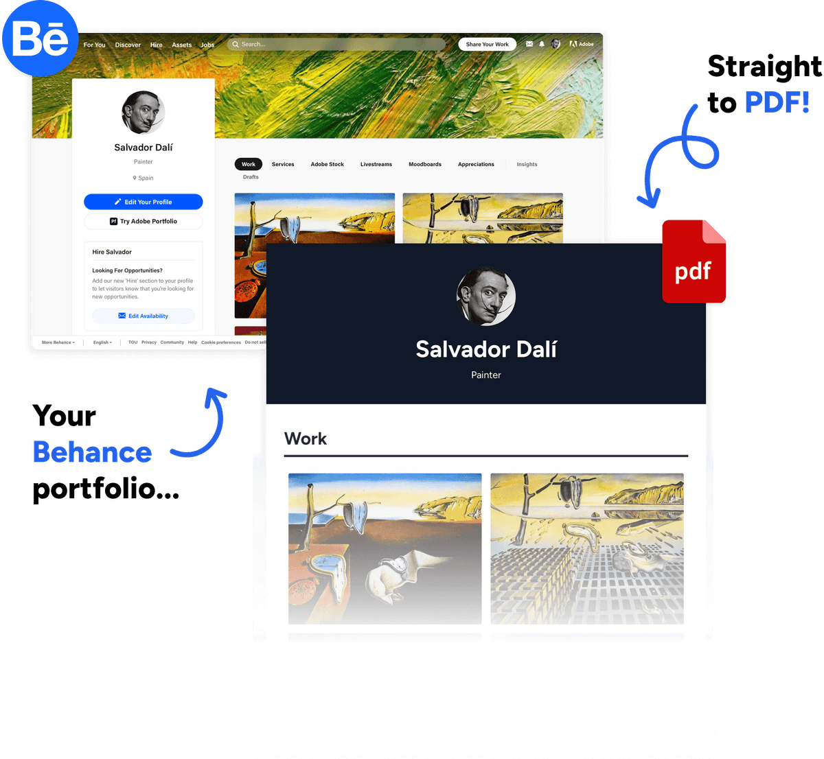 Lasso.ink | Convert Behance To PDF